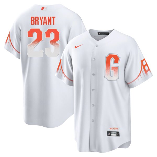 Men's San Francisco Giants #23 Kris Bryant White City Connect Cool Base Stitched Jersey